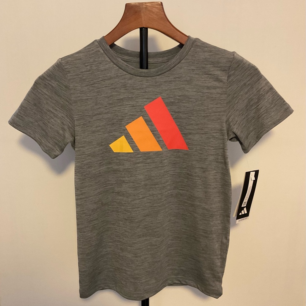 Adidas Boys' Ss Poly Logo Tee(Toddler/Little Kid)